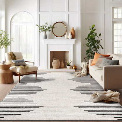 Bohemian Stripe Area Rug