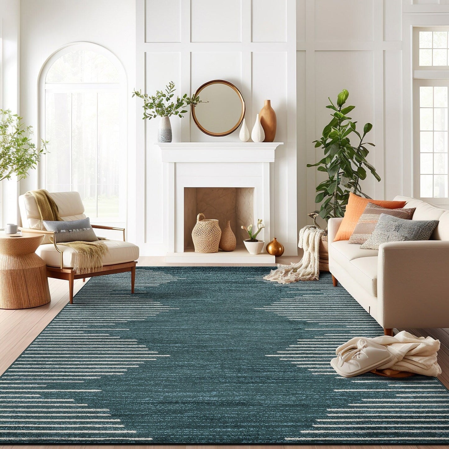 Bohemian Stripe Area Rug