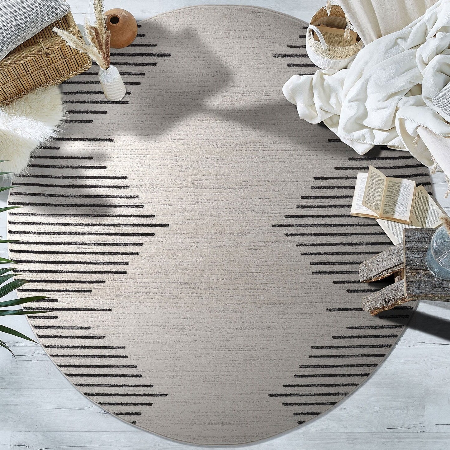 Bohemian Stripe Area Rug