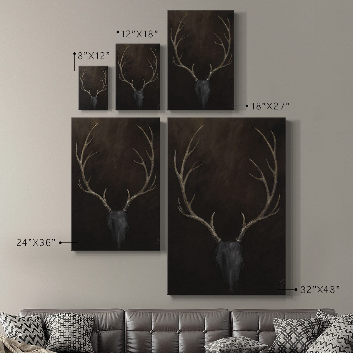 Buck Premium Gallery Wrapped Canvas - Ready to Hang