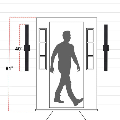 C Cattleya 2-Light Matte Black Aluminum LED Outdoor Wall Sconce