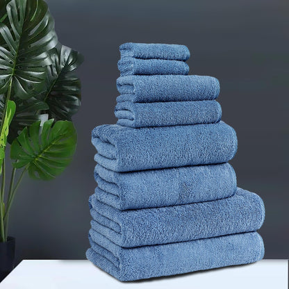 CTT %100 Turkish Cotton Towel Set 8 or 9 Pcs Quick Dry and Absorbent