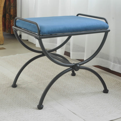 Cambridge Iron Vanity Stool with Cushion