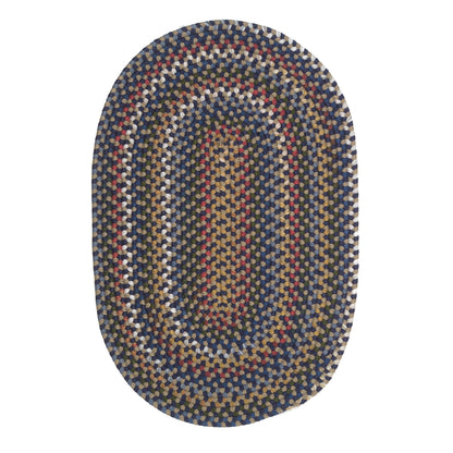 Colonial Mills Wayland Handmade Farmhouse Multicolor Braided Oval Rug