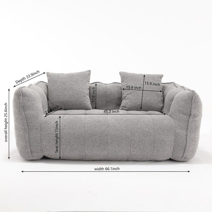 Comfortable square recliner sofa