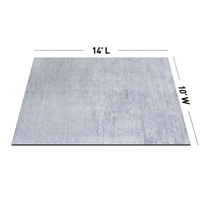 Contemporary Distressed Stripe Machine Washable Area Rug