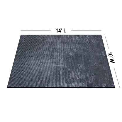 Contemporary Distressed Stripe Machine Washable Area Rug