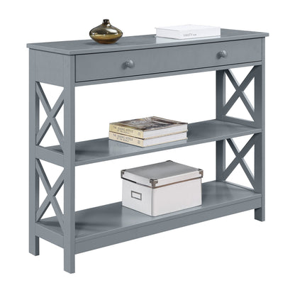 Convenience Concepts Oxford 1 Drawer Console Table with Shelves