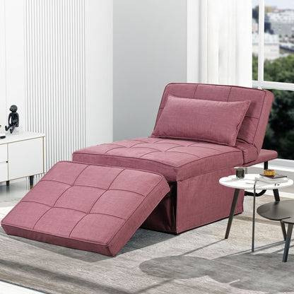 Convertible Sofa Bed Sleeper Sofa Chair Couch Folding Ottoman Recliner Chairs for Living Room