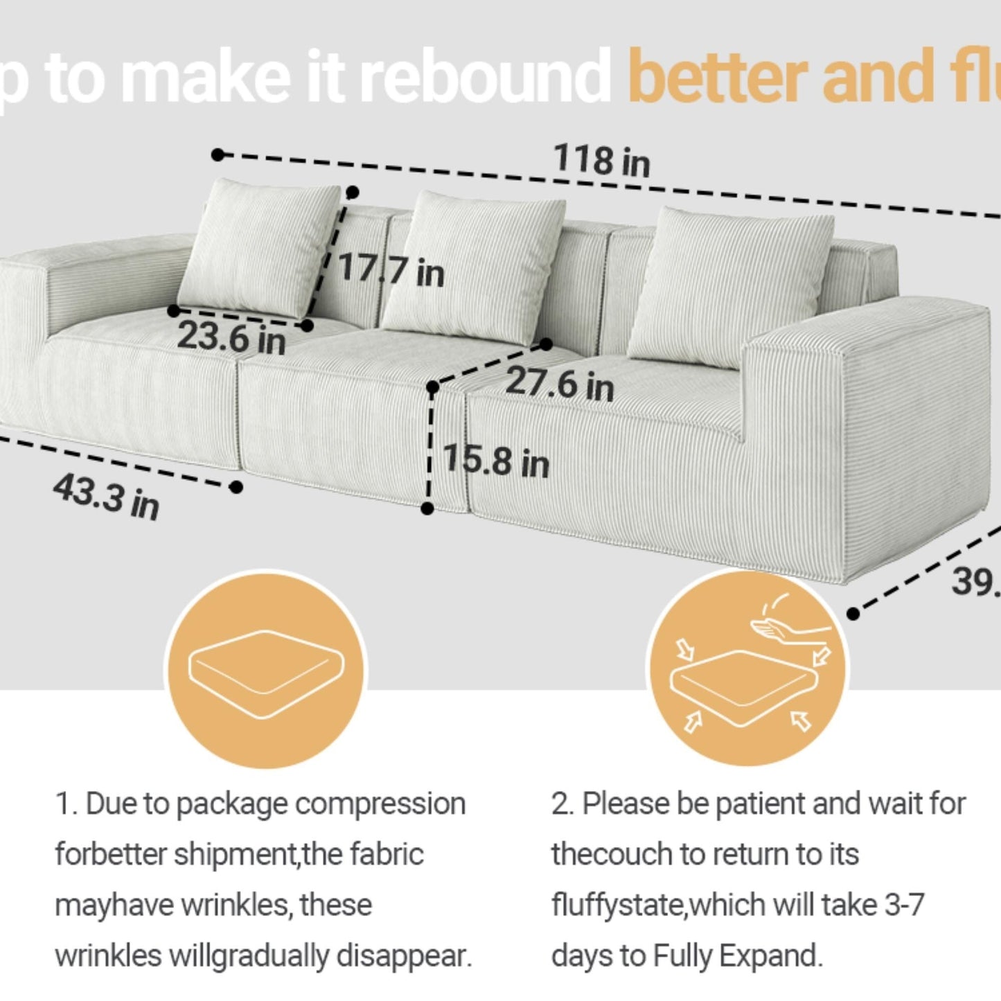 Convertible Tofu Block Sofa Floor Sofa Bed