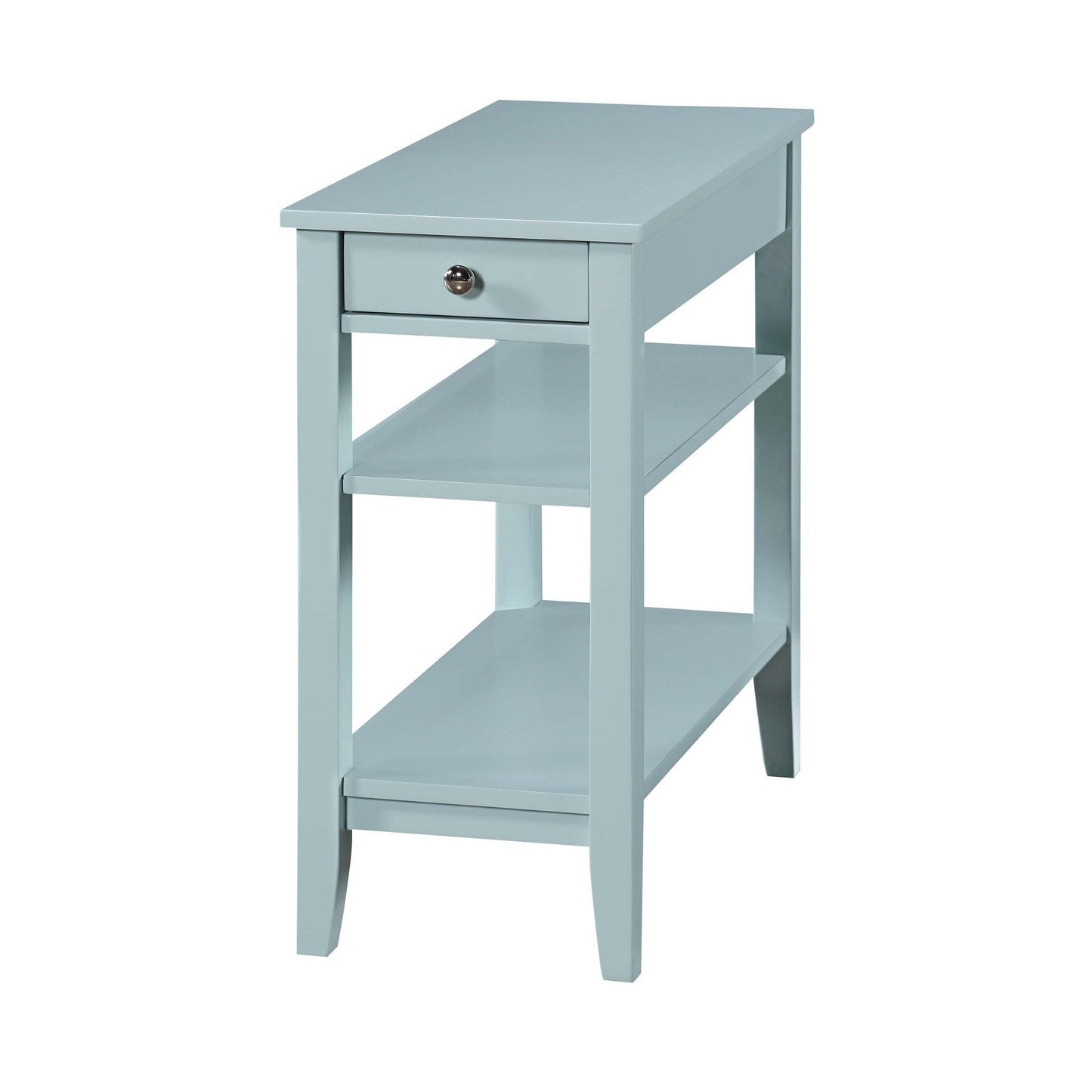 Convenience Concepts American Heritage 1 Drawer Chairside End Table with Shelves