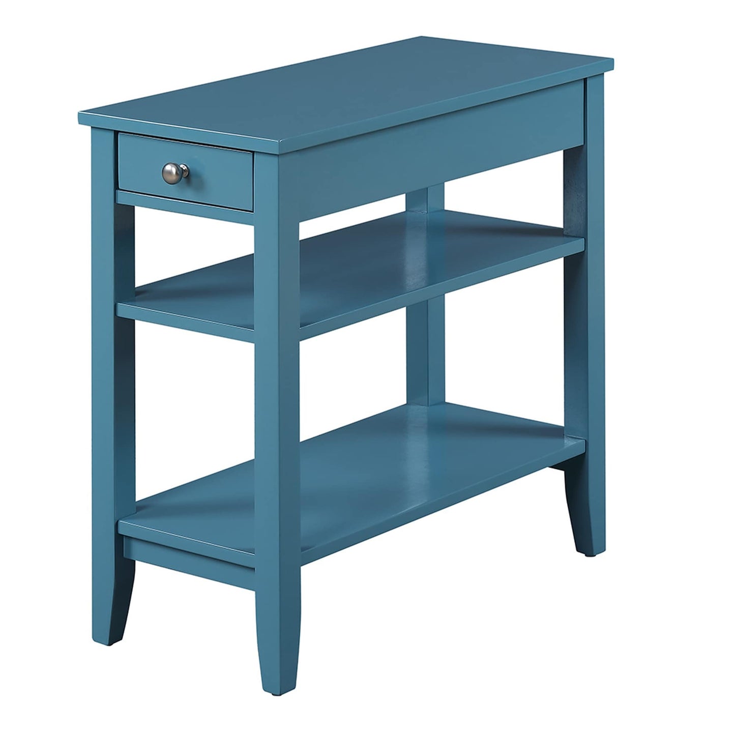Convenience Concepts American Heritage 1 Drawer Chairside End Table with Shelves