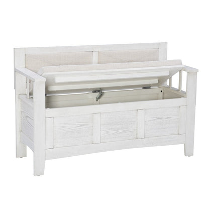 Dahlia Wood Flip Top Storage Entryway Bench