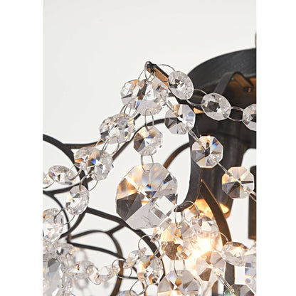 Dalia Elegant Indoor 3-light Crystal Flush Mount