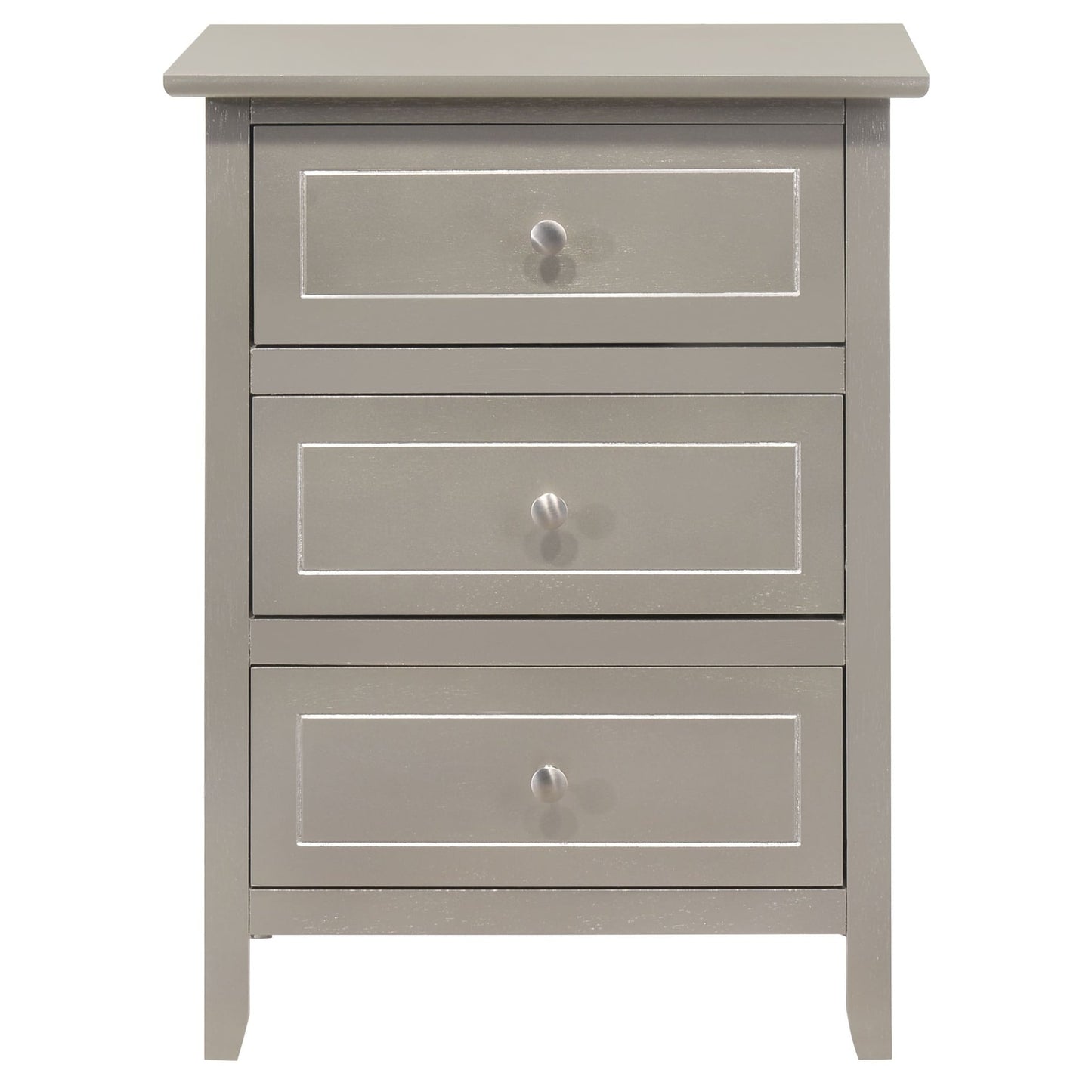 Daniel 3-drawer Transitional Wooden Nightstand
