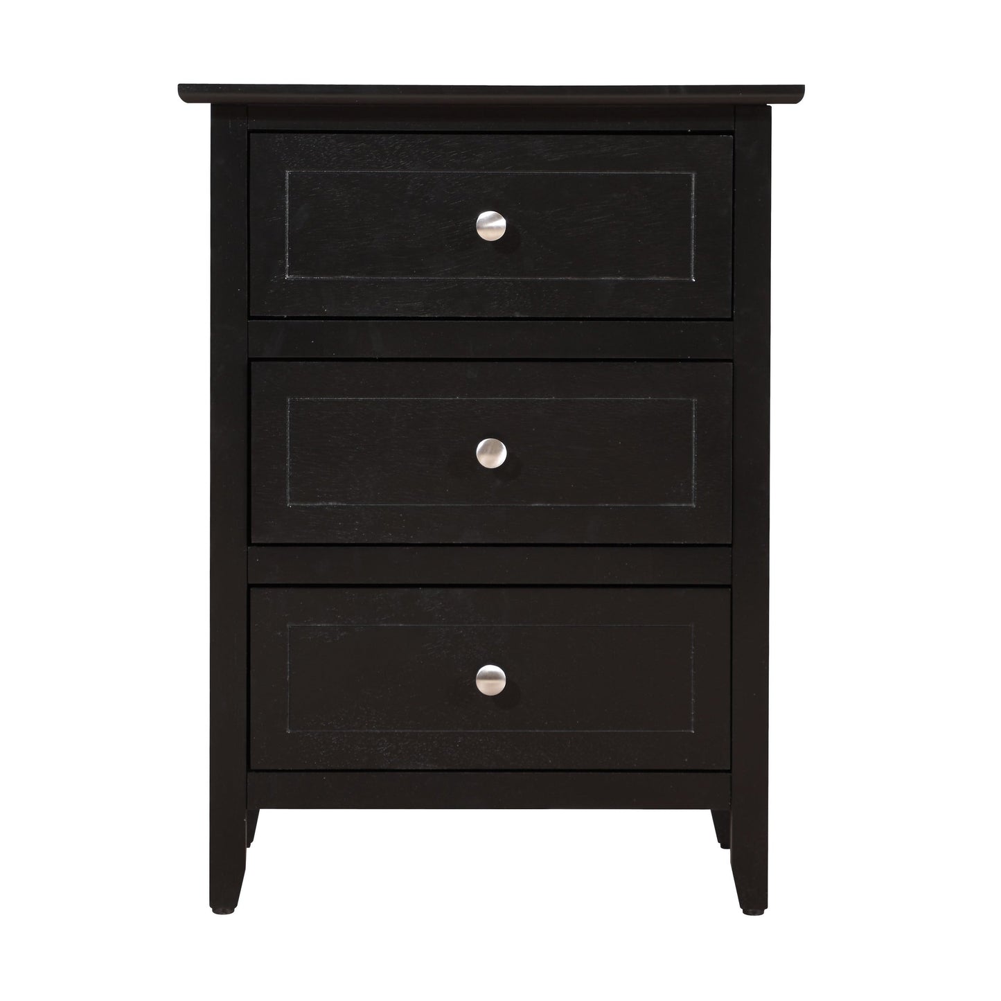 Daniel 3-drawer Transitional Wooden Nightstand