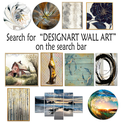 Designart Pottery And Flowers Still Life I Landscape Trees Framed Canvas Art Print