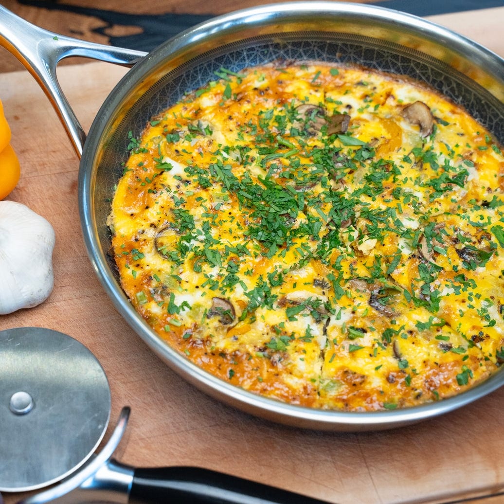 DiamondClad 7pc Hybrid Nonstick Stainless Steel Fry Pan Cookware Set