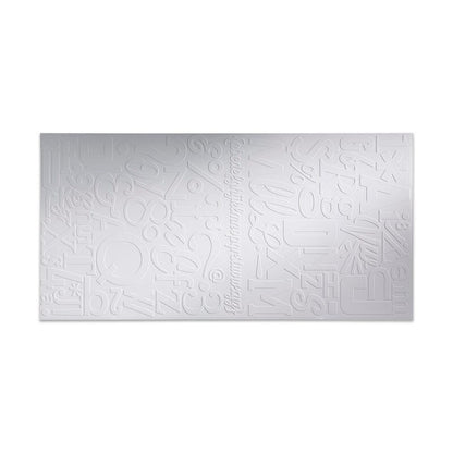 FASÄDE Alphabet 4-foot x 8-foot PVC Wall Panel in Matte White