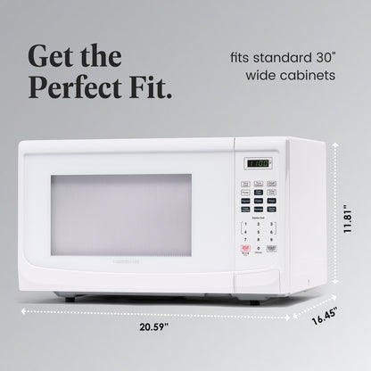 Farberware 1000-Watt 1.1 Cu. Ft. Countertop Microwave Oven With LED Lighting and Child Lock