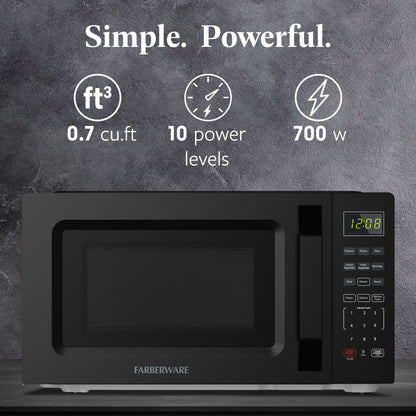 Farberware 700-Watt Compact Countertop Microwave