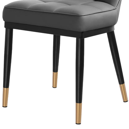 Faux Leather Upholstered Dining Chairs Set of 2/4