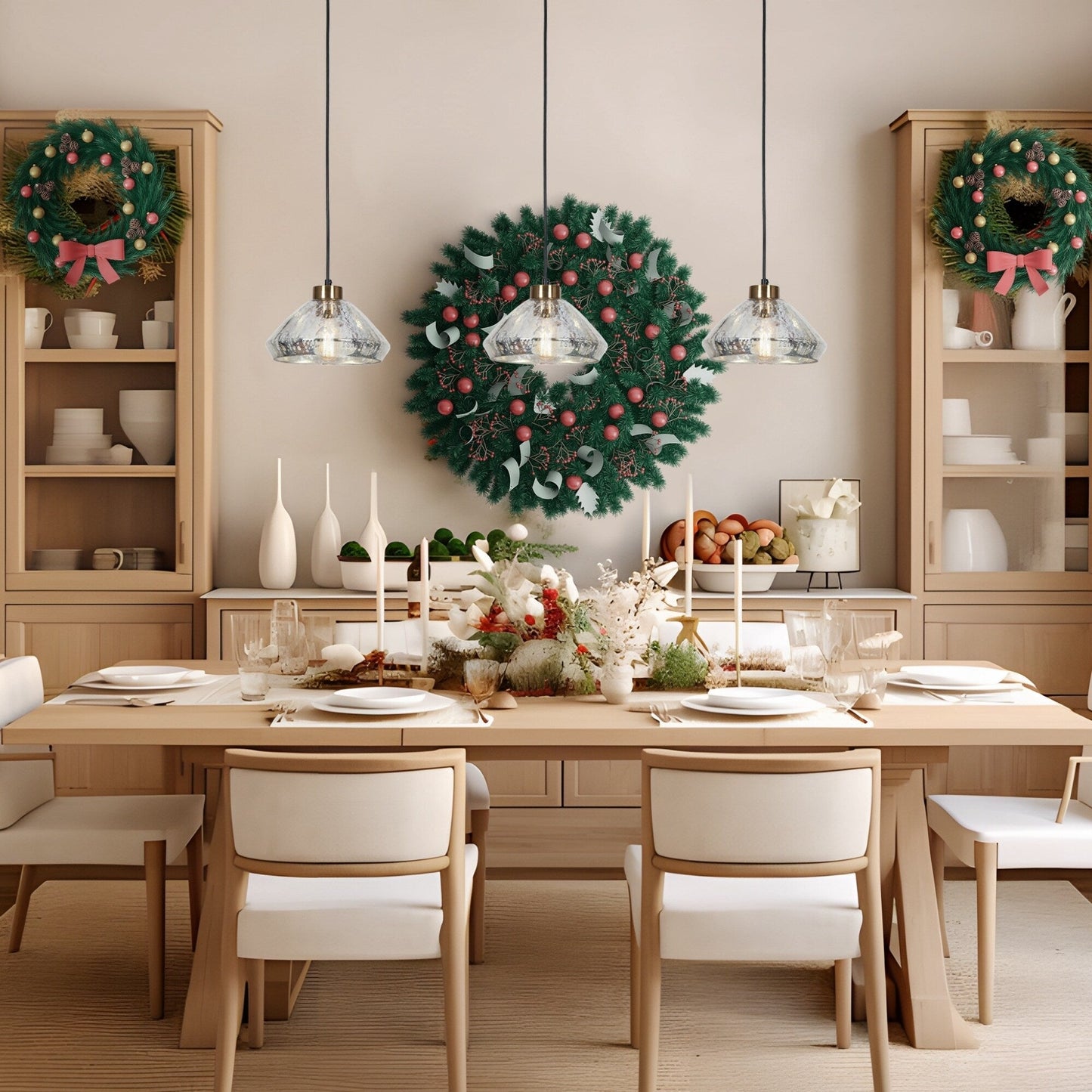 Flyn Modern 1-Light Mercury Glass Kitchen Island Pendant Lights