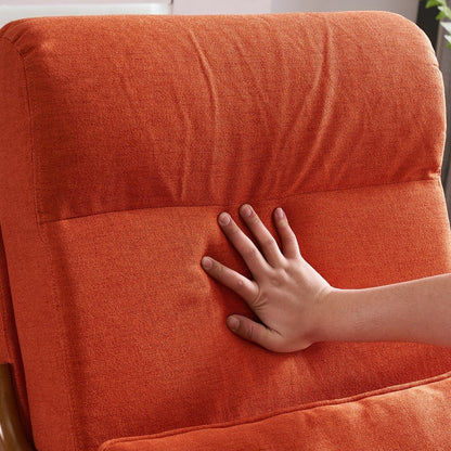 High Back Solid Wood Armrest Backrest Leisure Chair Accent Chair