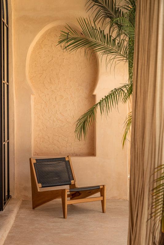 Kara Indoor Outdoor Teak Lounge Chair