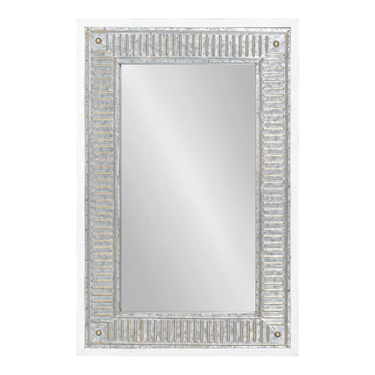 Kate and Laurel Deely Wood and Metal Wall Mirror