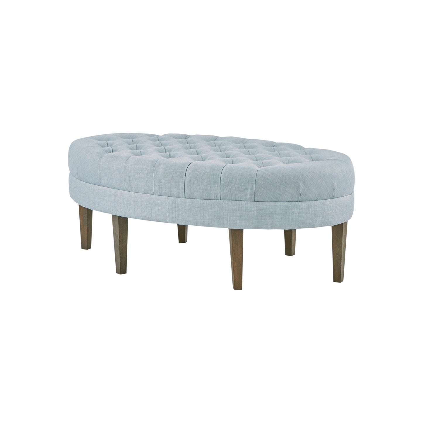 Madision Park Chase Surfboard Tufted Upholstered Ottoman with Solid Wood