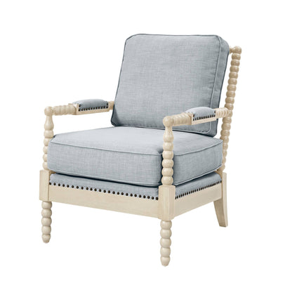 Madison Park Donohue Turned Wood Frame Armchair