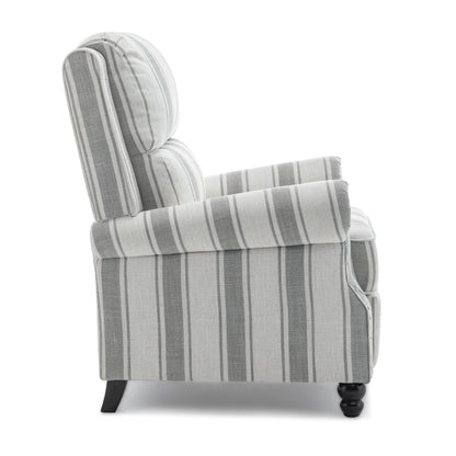 Manual Pushback Recliner Chairs with Nailhead Trim