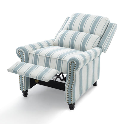Manual Pushback Recliner Chairs with Nailhead Trim