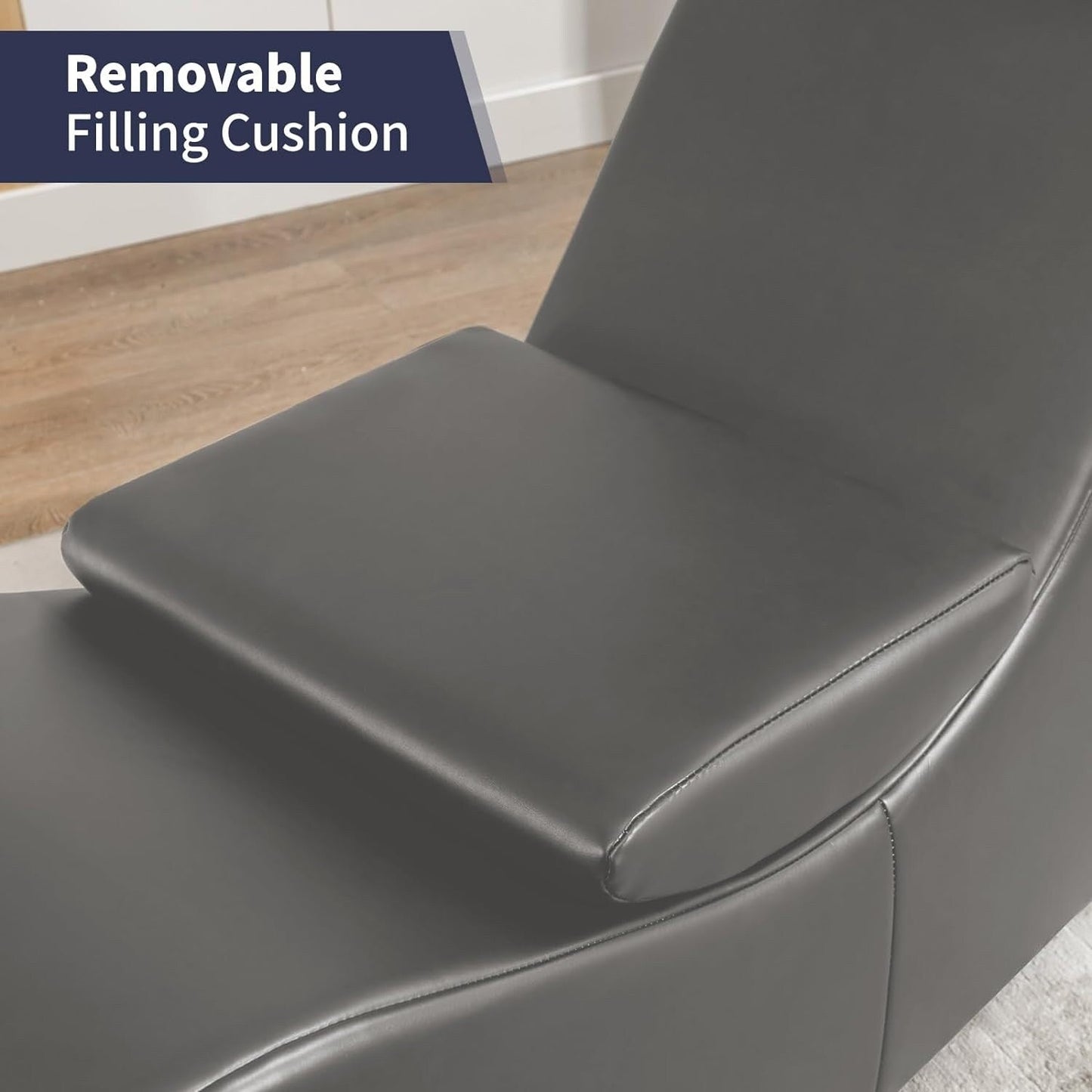 Mixoy Indoor Yoga Chair,Curved Yoga Chaise Lounge Chair for Adults Stretching Exercising Relaxing