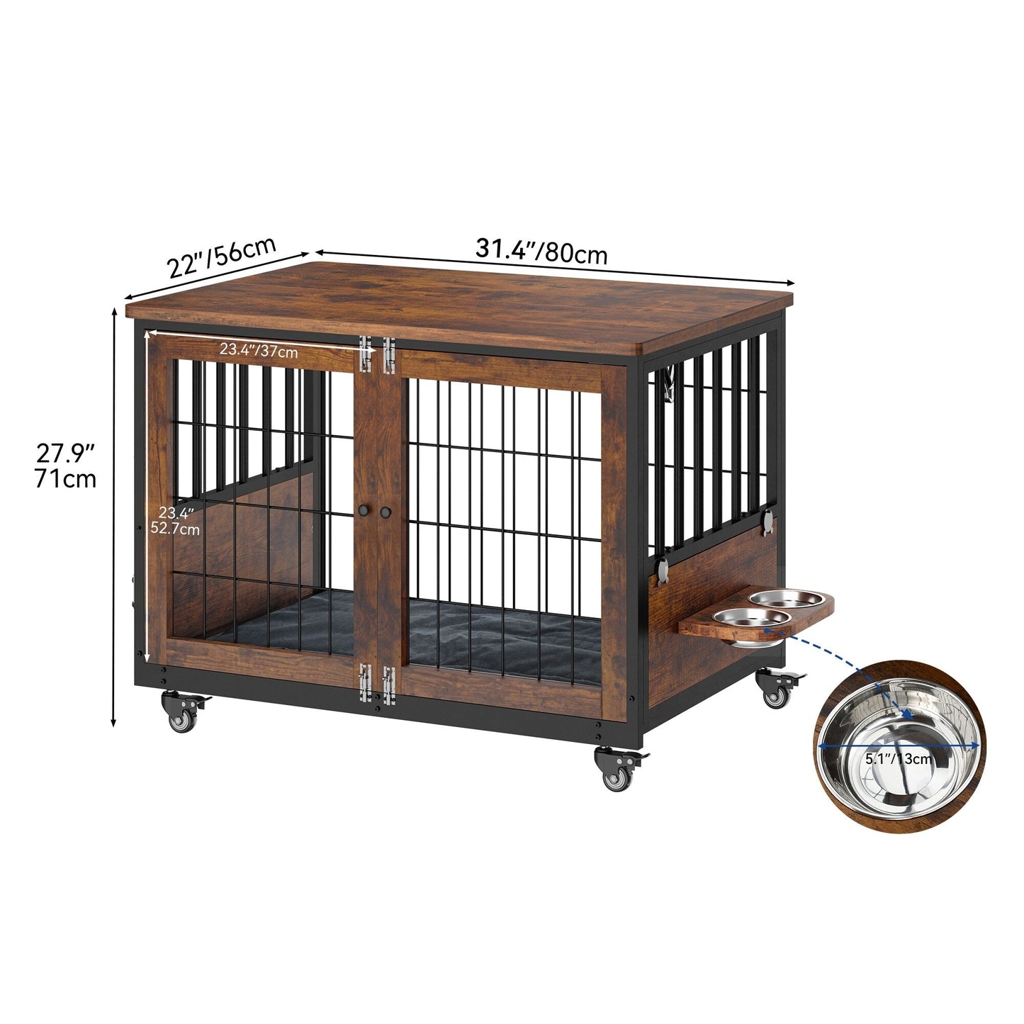 Moasis Furniture-style Dog Crate End Table
