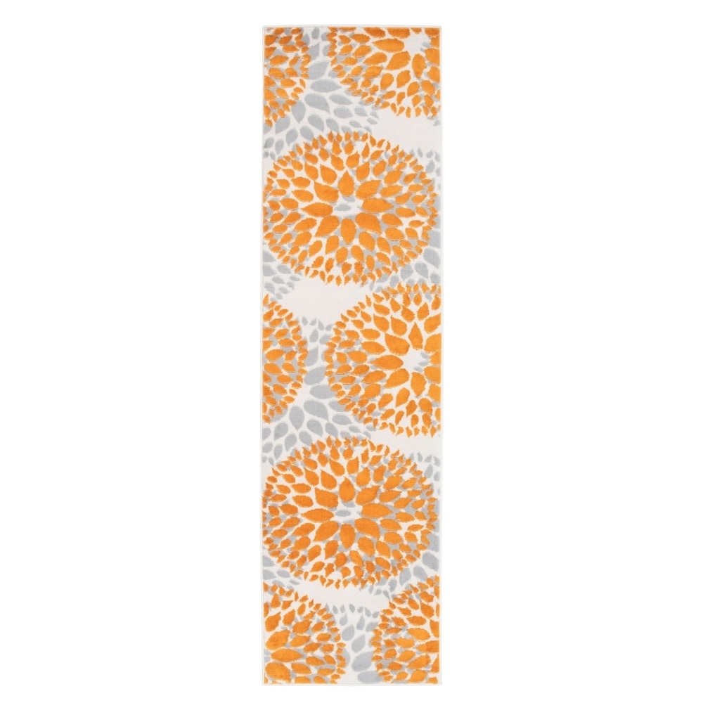 World Rug Gallery Modern Floral Circles Area Rug