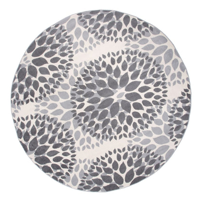 World Rug Gallery Modern Floral Circles Area Rug