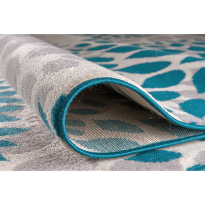 World Rug Gallery Modern Floral Circles Area Rug