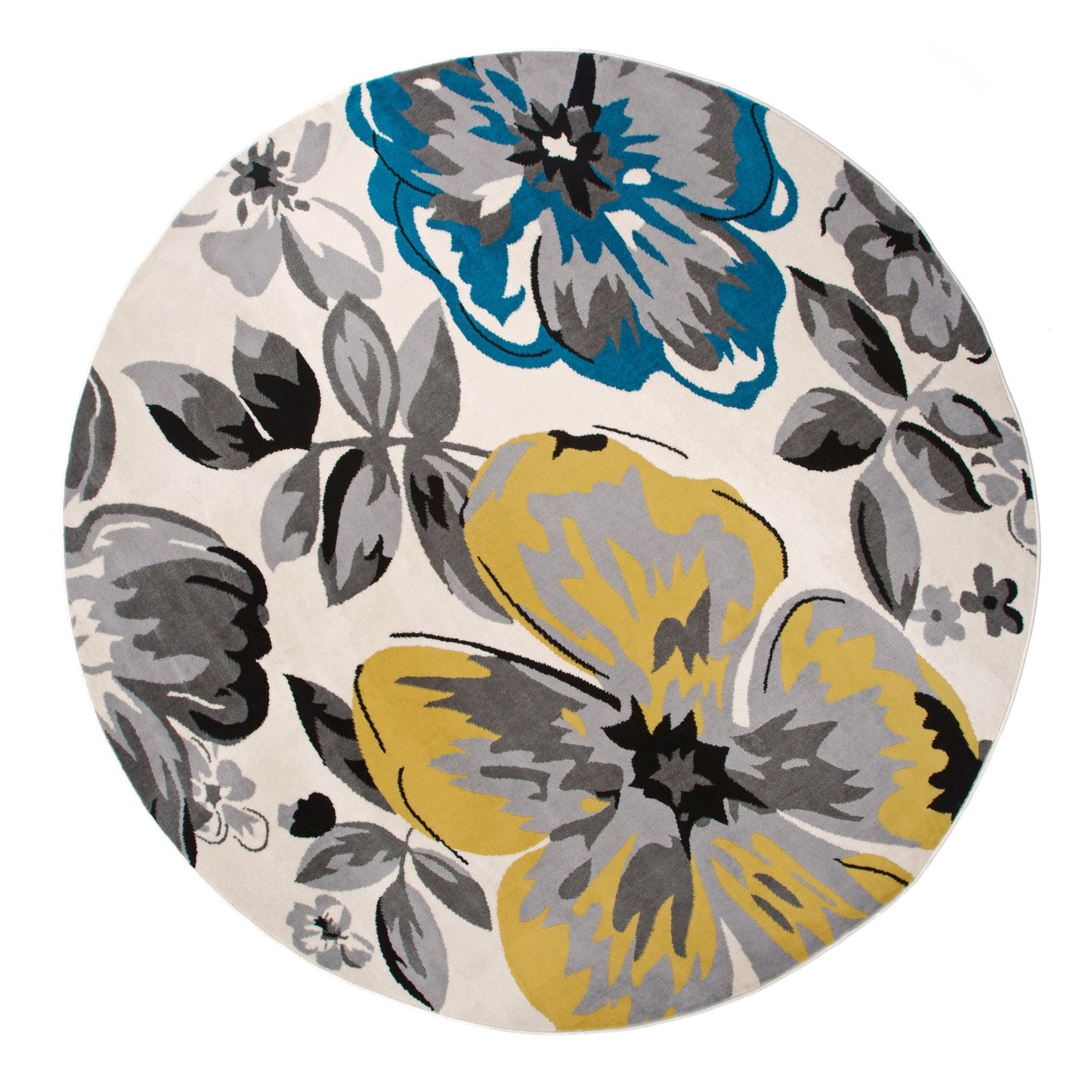 World Rug Gallery Modern Floral Design Area Rug