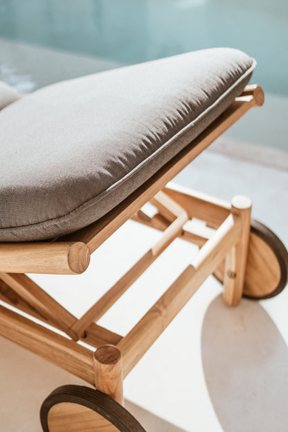 Nandini Outdoor Teak Sun Lounger