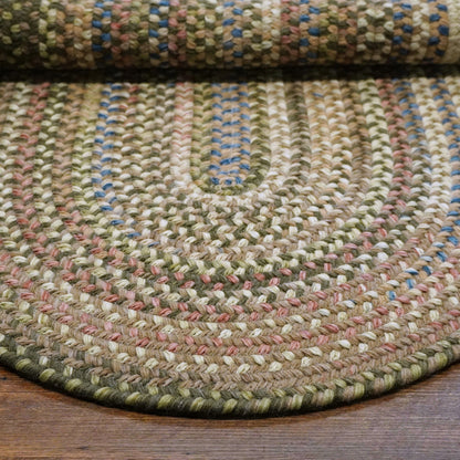 Colonial Mills New England Braid Multi Colored Wool Area Rug