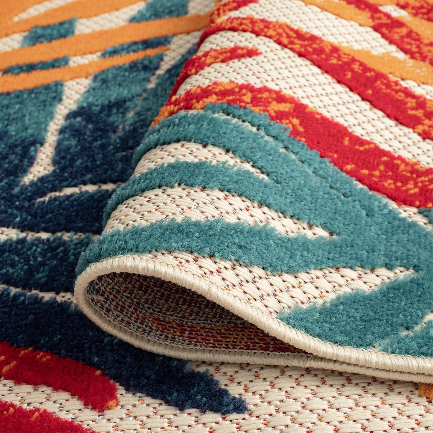 Origin Coastal Floral Indoor/Outdoor Area Rug.