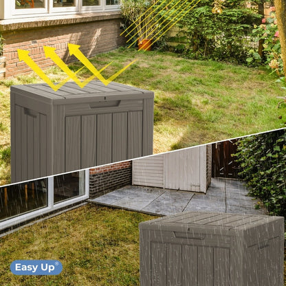 Outdoor Patio Storage Resin Lockable Deck Box