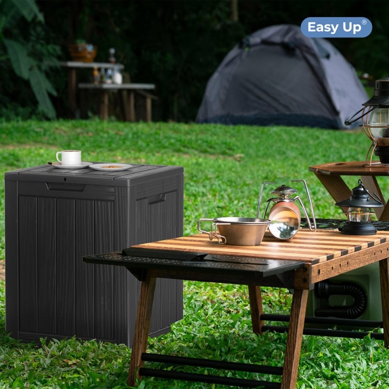 Outdoor Patio Storage Resin Lockable Deck Box