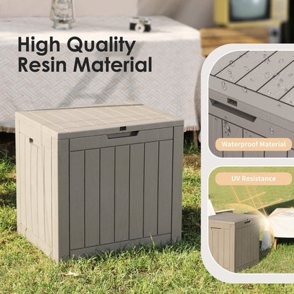 Outdoor Patio Storage Resin Lockable Deck Box