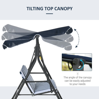 Outsunny 3-Person Porch Lawn Swing
