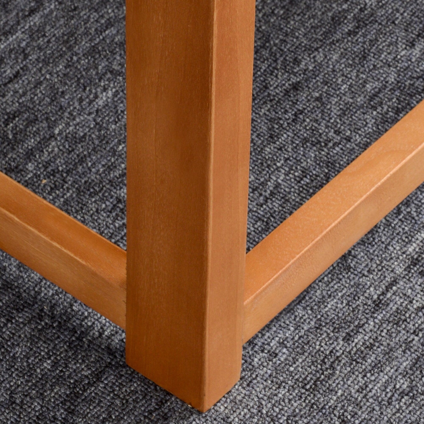 Outsunny 5 PCS L Shaped Patio Furniture Set, Wood Outdoor Sectional Sofa Conversation Set, Grey