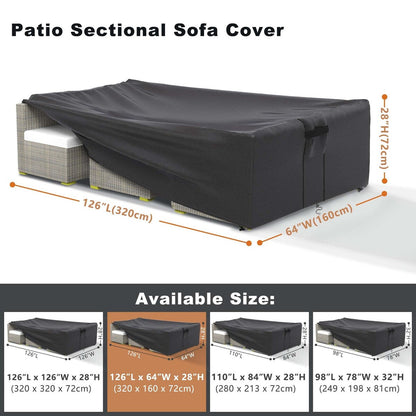 Waterproof Patio Furniture Set Cover Outdoor Sectional Sofa Cover