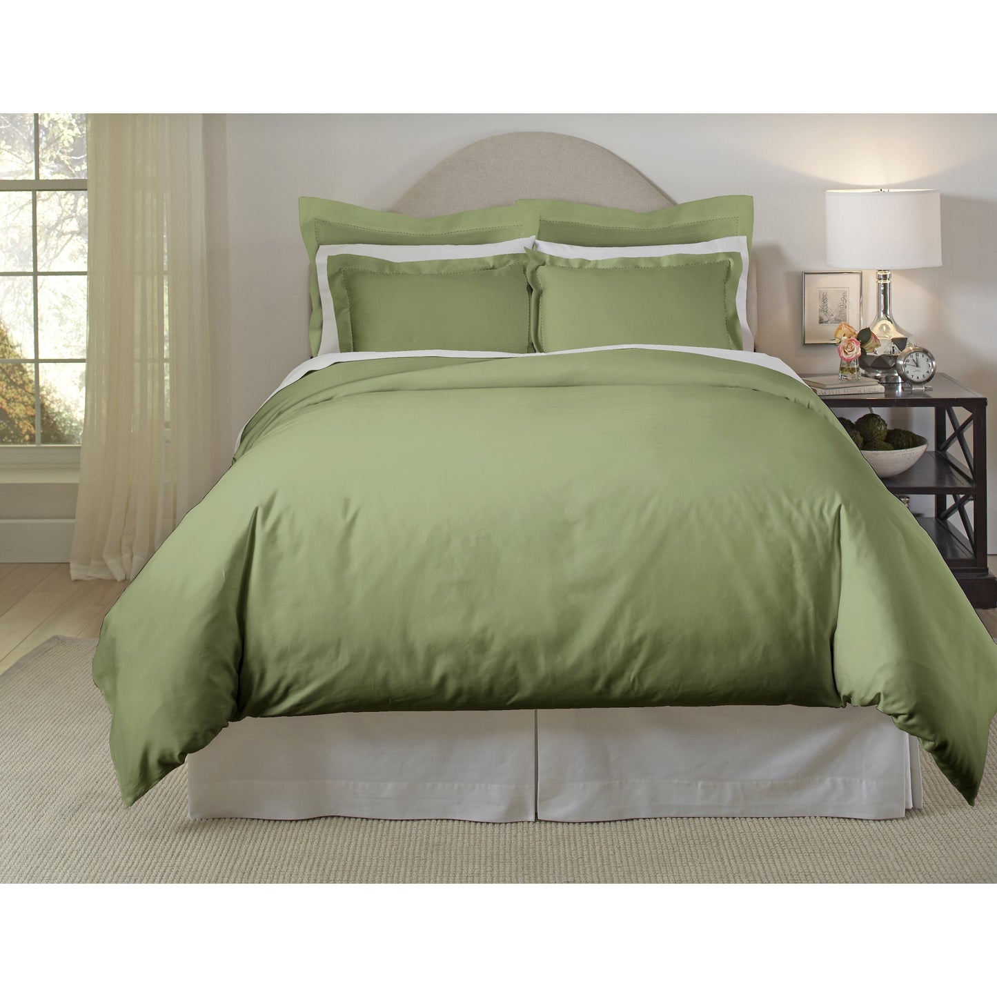 Pointehaven 620 Thread Count Long Staple Cotton Duvet Cover Set